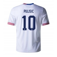 Förenta Staterna Christian Pulisic #10 Hemmatröja Copa America 2024 Korta ärmar